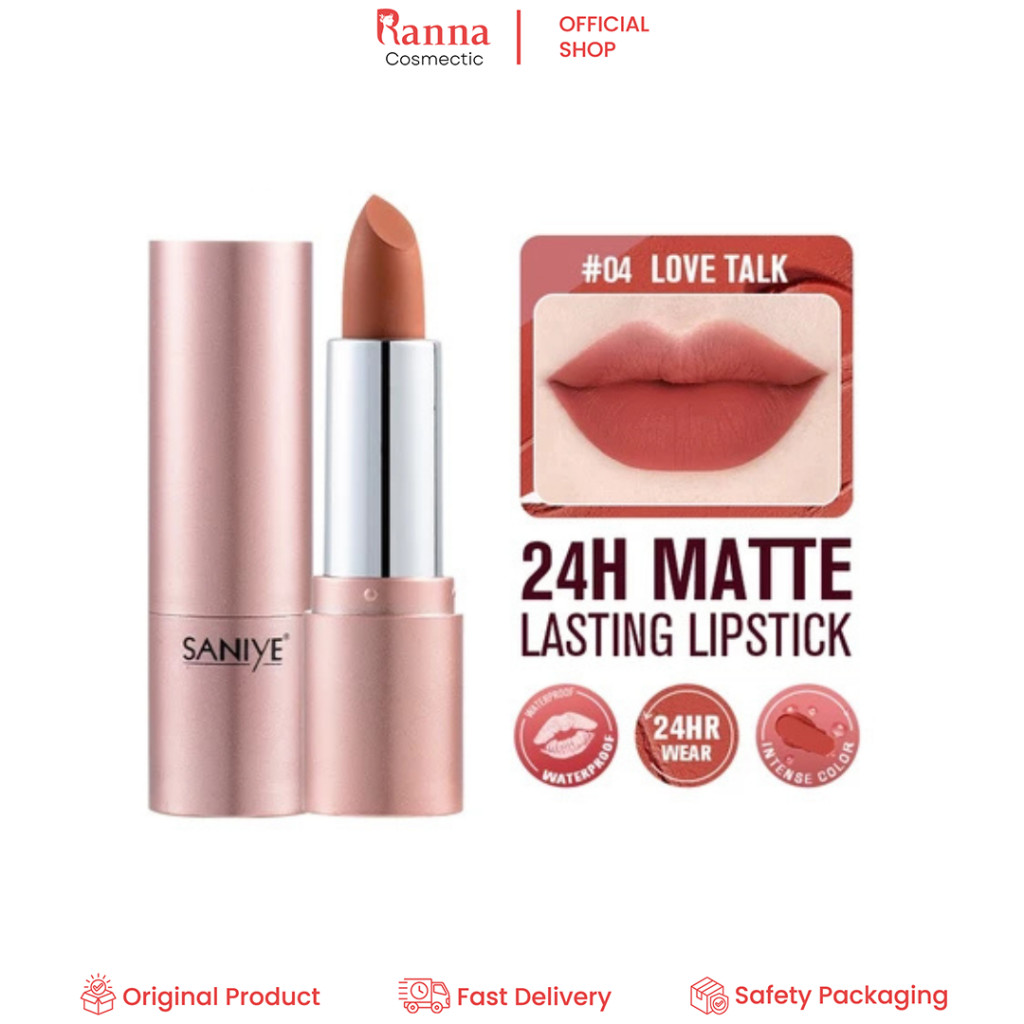 SANIYE VELVET MATTE LIPSTIK 3.4GR | WATERPROOF