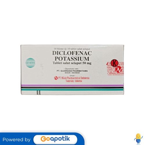 Diclofenac Potassium Nulab 50 Mg Box 100 Tablet