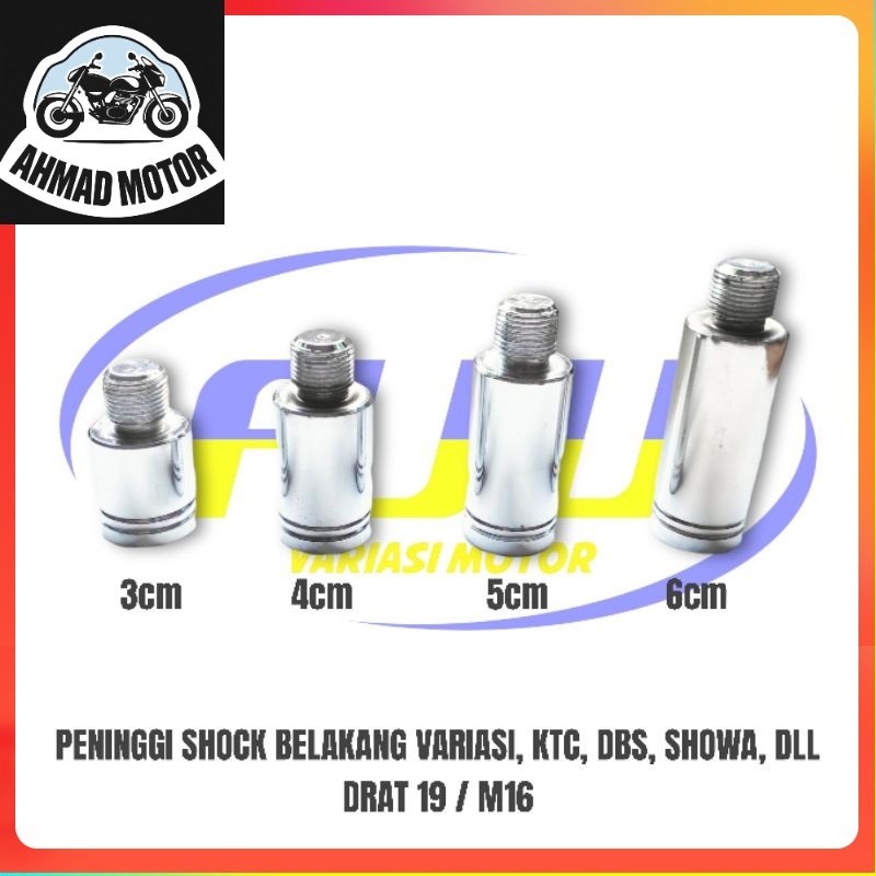 Peninggi Shock Belakang Sambungan Shockbreaker belakang untuk shockbreaker tabung anting variasi, DR