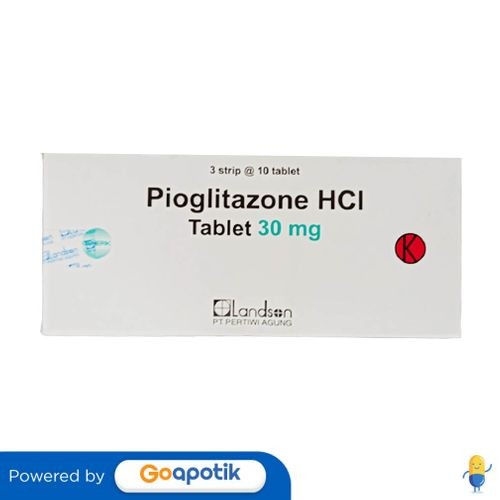 Pioglitazone Hydrochloride Pertiwi 30 Mg Box 30 Tablet