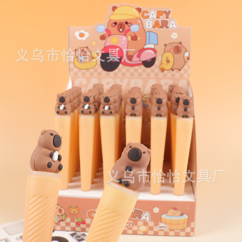 

HYPE N FANCY PULPEN GEL ICE CREAM CONE CAPYBARA KAPIBARA PGK-1793 BOLPEN PENA MURAH BISA COD