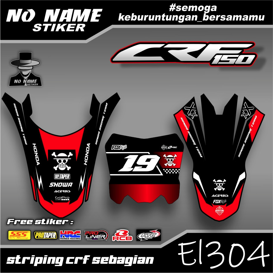 Decal Papan Nomor + Spakbor Crf 150 L-Dekal Crf 150 L Trail Supermoto Edisi Terbatas