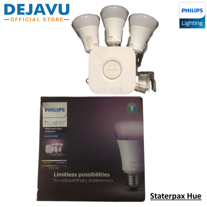 Lampu Philips Starterpax Hue - Starter Kit A60
