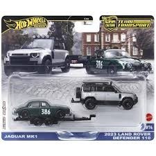 Hot Wheels  Team Transport JBM29 Jaguar MK1  Land Rover Defend Murah