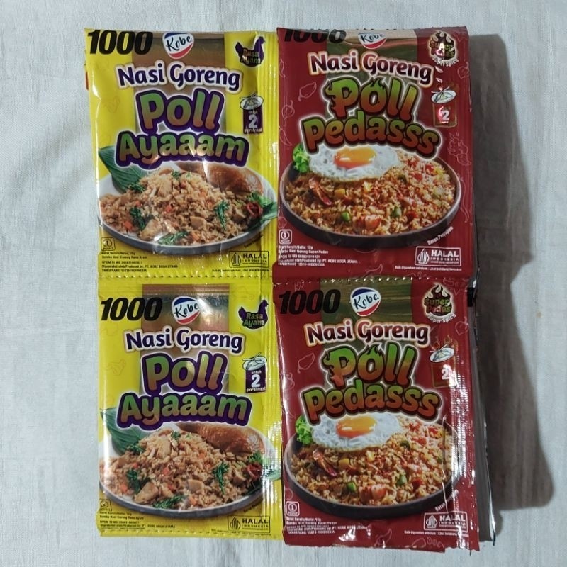 

Kobe Nasi Goreng Poll 12g (1 Renteng Isi 12 Pcs) pusat grosir jajan termurah murah meriah