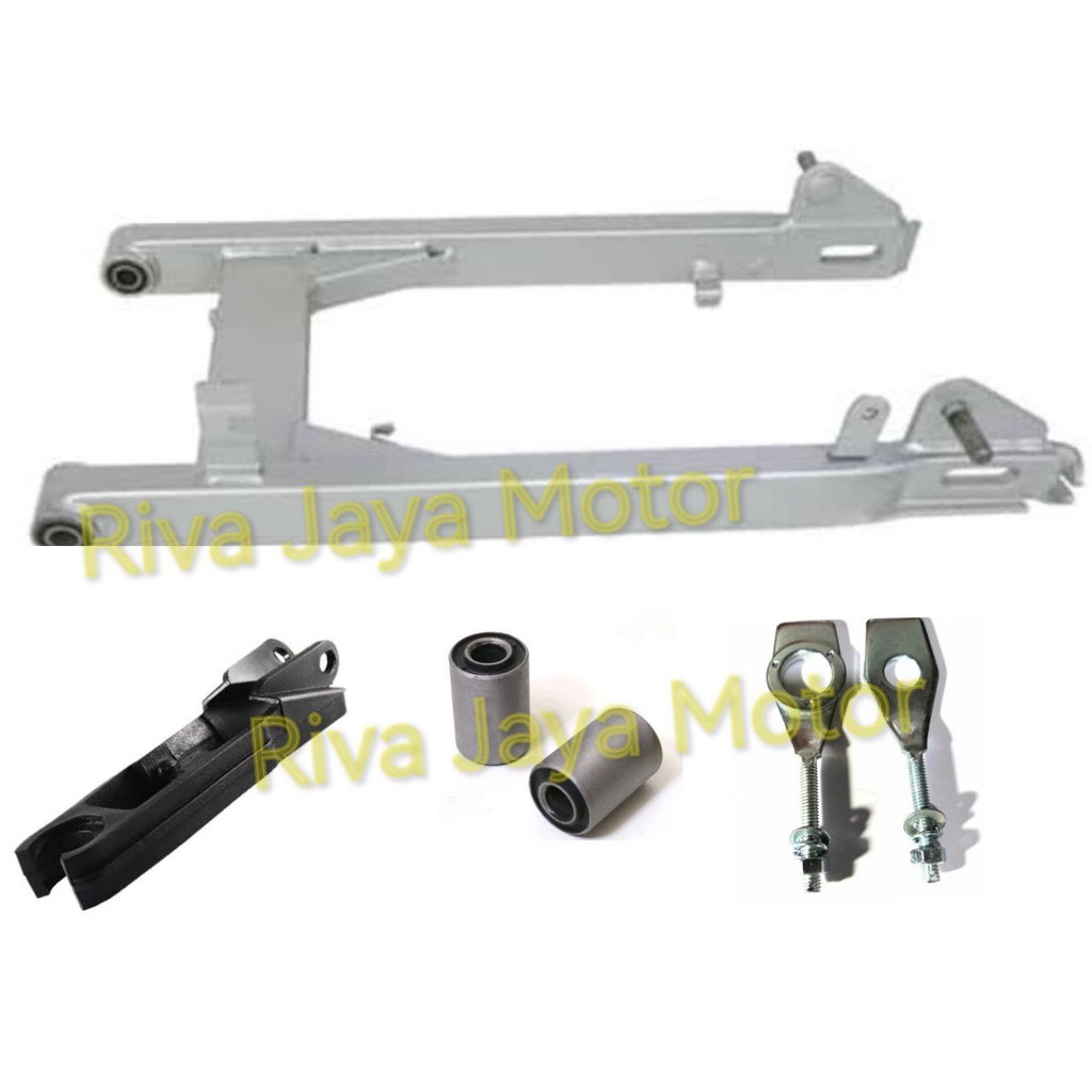 Swing Arm Set + Karet Swing Arm + Bos Arm + Anting Rantai Honda Supra X Supra Fit Lama Old Fullset L