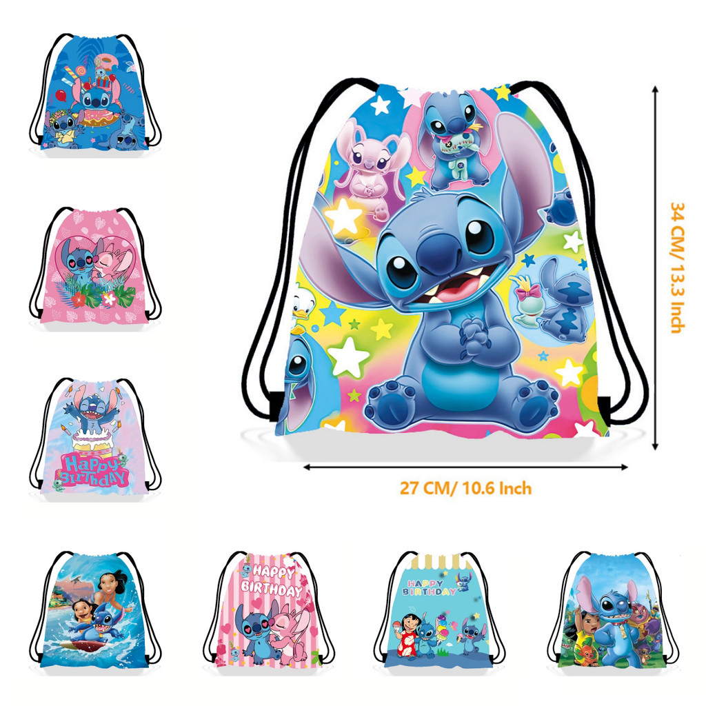 

Disney Lilo&Stitch Anime Backpack Drawstring Bag Stitch Party Decorations Gift Bag Kid Birthday Party Baby Shower Supplies Gifts
