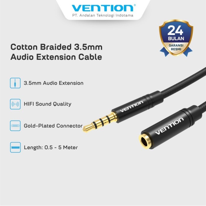Vention Kabel Audio 3.5mm Audio Extension - BHB