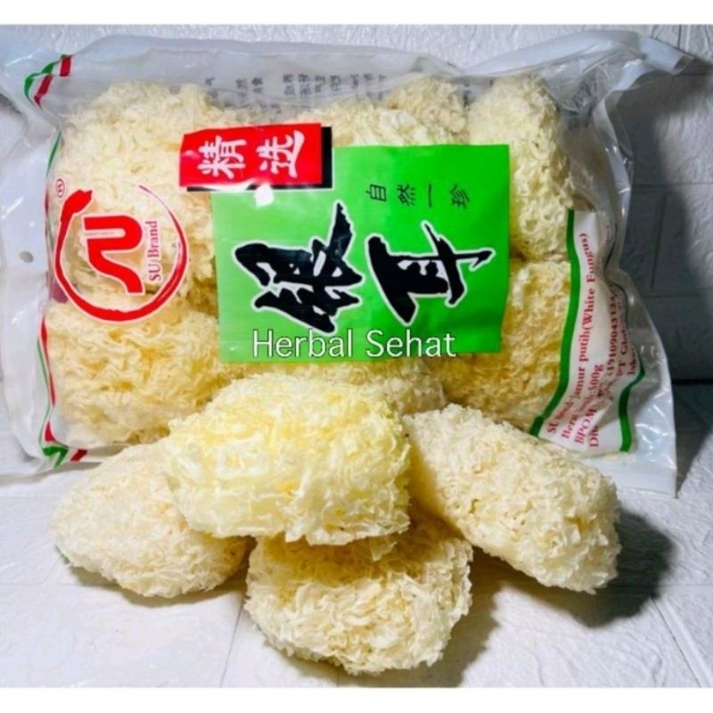 1 bal isi 500 gram jamur sop/jamur salju/jamur herbal putih