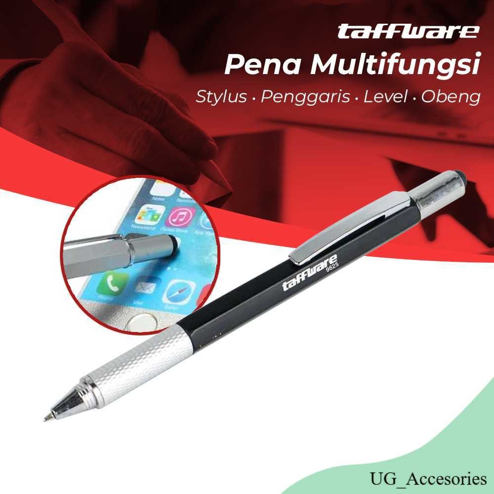 

Taffware Pena Multifungsi Plastik Stylus Penggaris Waterpass Obeng - 9625