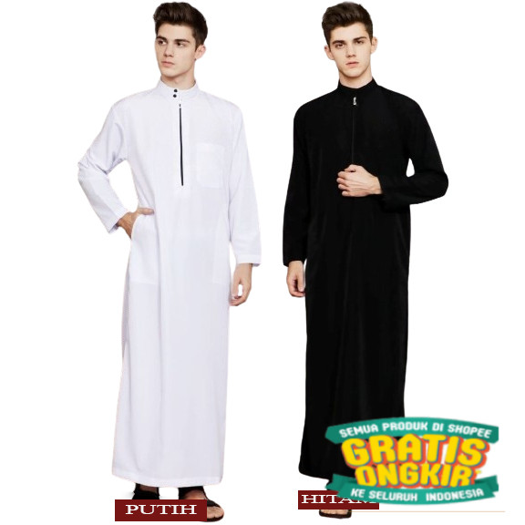 JUBAH TURKI PRIA DEWASA - BAJU KOKO - BAJU GAMIS KOKO JUBAH/ Hijau sage lumut army ijo