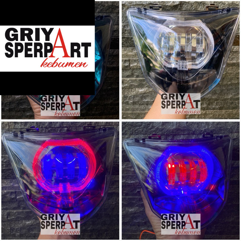 LAMPU DEPAN JUPITER MX LAMA MX OLD BILED BILLED PROJIE LED