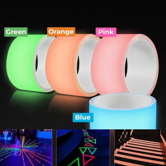 

Lakban Glow In The Dark Tape Selotip Fosfor Luminous Sticker Stiker