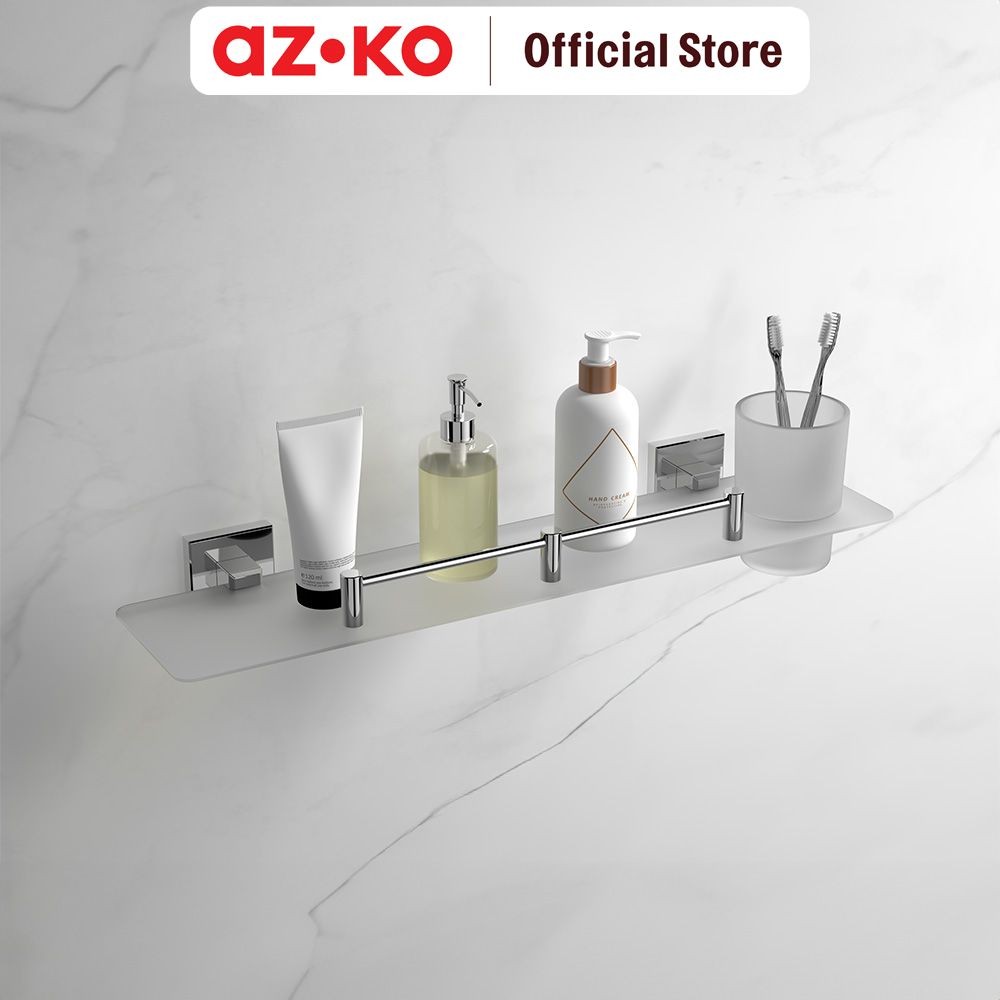 AZKO Acroz Rak Dinding Kamar Mandi Glass Classic 8613a