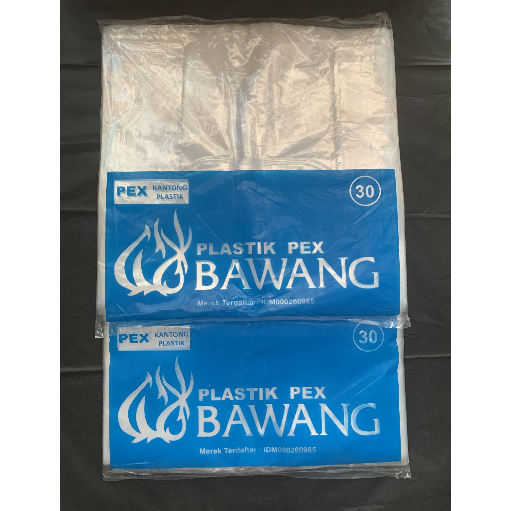Tas Kantong Plastik Pex Bawang Putih Bening /Kantong Plastik Putih Bening Praktis - FDY