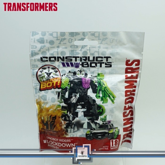 Transformers Construct Bots LOCKDOWN Dinobot Riders Bricks Blocks