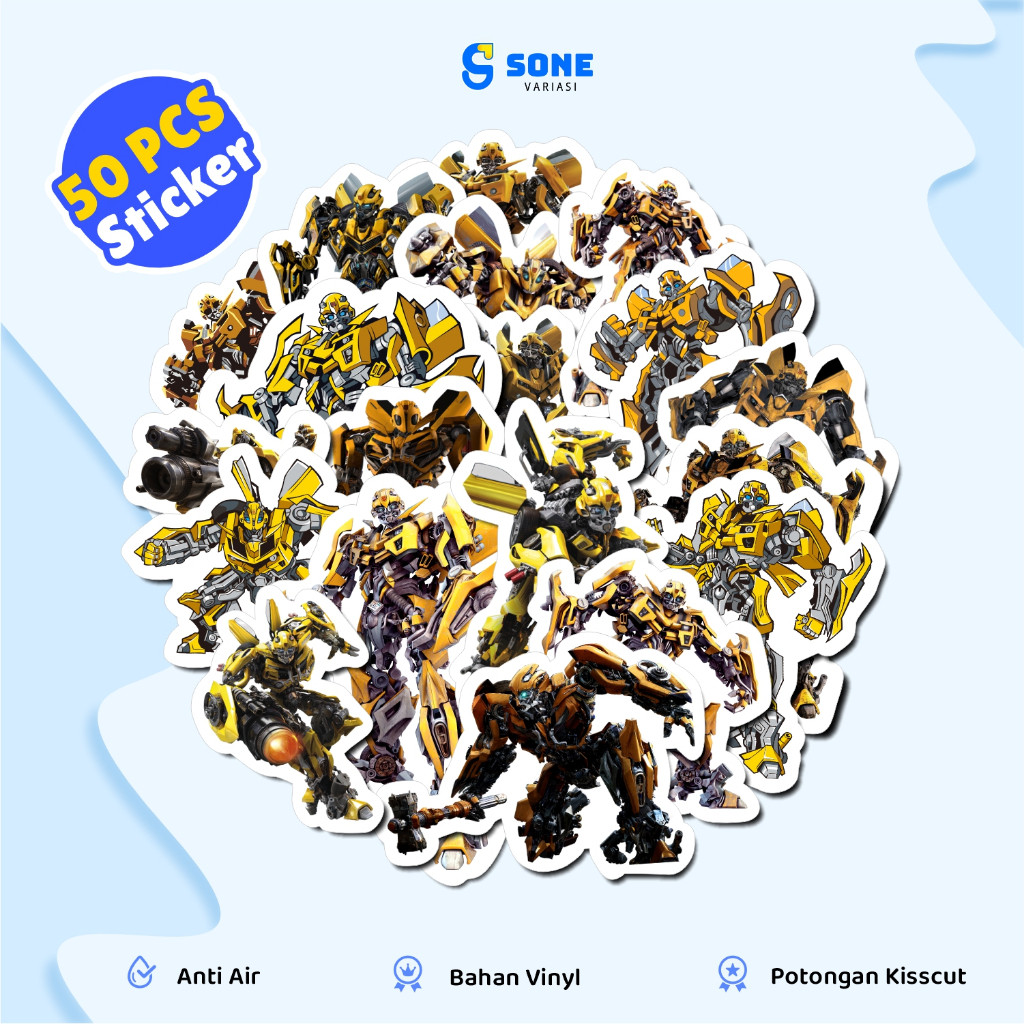 

Sticker Pack Transformers Vinyl Waterproof Sticker Buku Journal Koper Motor Casing HP Laptop Tumbler