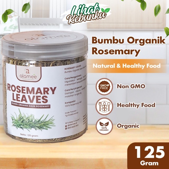 

ALAMEE Dried Rosemary Daun Kering Dried Leaves Garnish Murni Asli Tanpa Campuran Bumbu Organik 125gr LIHAT KEBUNKU