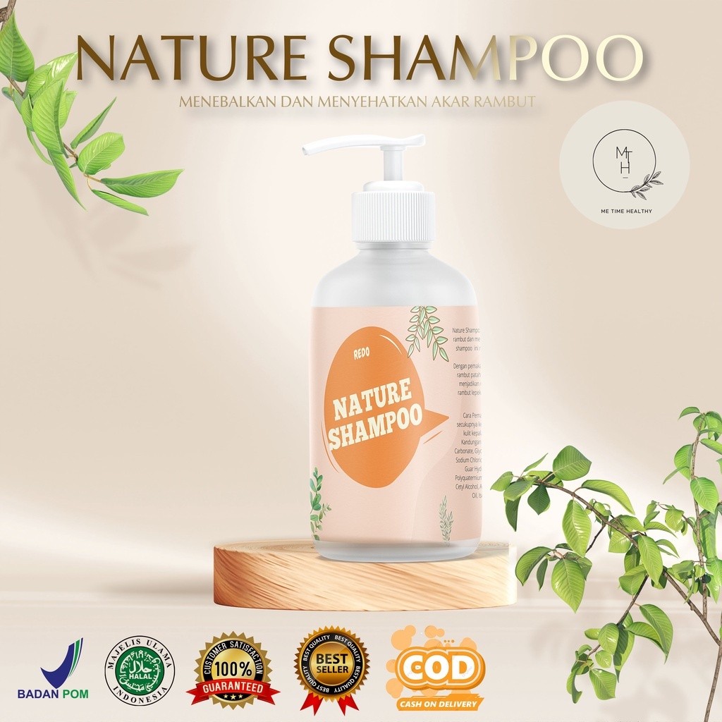 Nature Shampoo – Shampo Anti Rambut Rontok, Memperkuat dan Menutrisi Rambut dari Akar Hingga Ujung