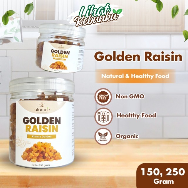 

ALAMEE Kismis Golden Raisin Cemilan Buah Drief Fruit Manis Kuning Emas LIHAT KEBUNKU