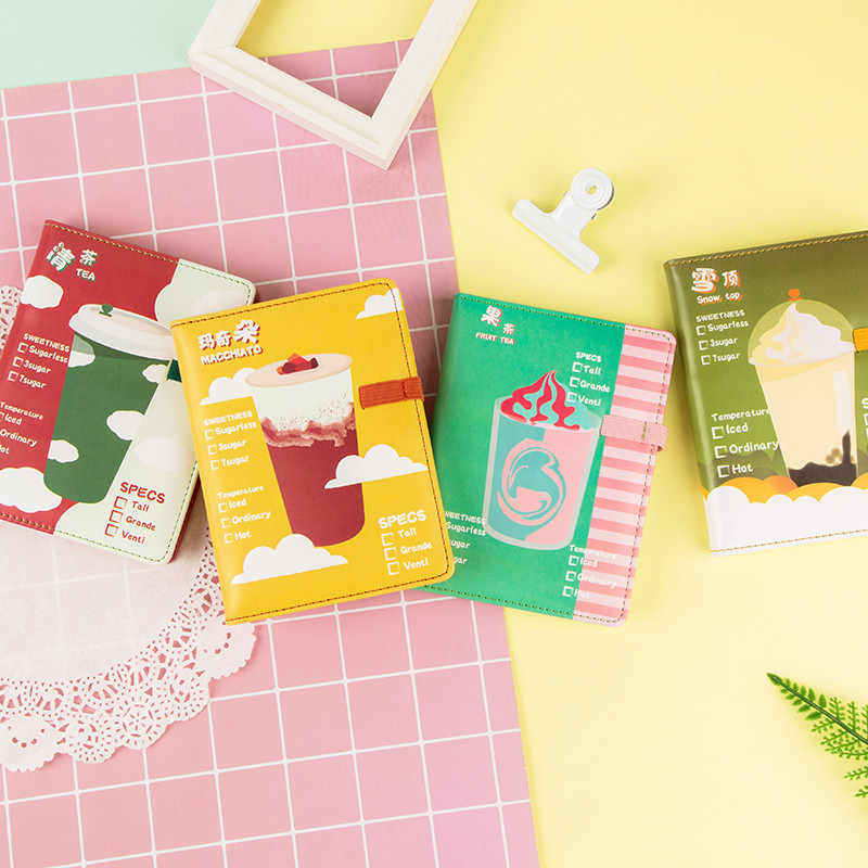 

Kinbor A6 Hardcover Cartoon Student Notebook Portable Hand Notebook Notebook Thickened Diary Hand Account Book Line Book