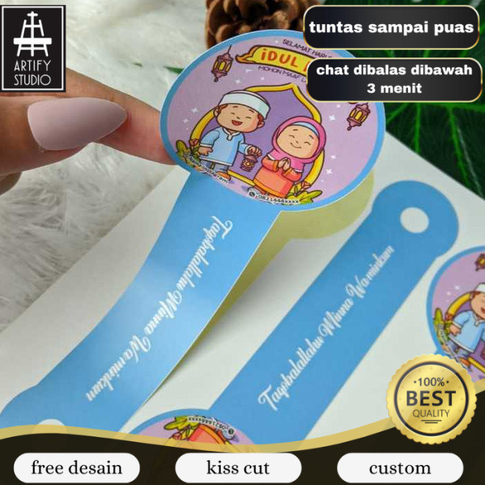 

Artify Cetak Sticker Segel Lebaran Cetak Stiker Toples Segel Idul Fitri Chromo Free Desain