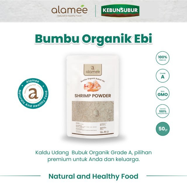 

ALAMEE Ebi Bubuk Halus Bumbu Dapur Organik Udang Shrimp Powder Spice Seasoning 50gr kebunsubur kebunsubur kebunsubur
