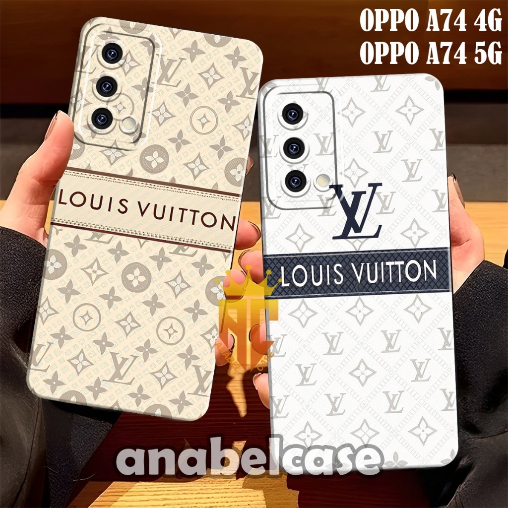 Softcase Oppo a74 5G a74 4G a95 a76 a96 a36 a52 a72 a92 16e a16k Motif LV Logo pattern - Case Kekini