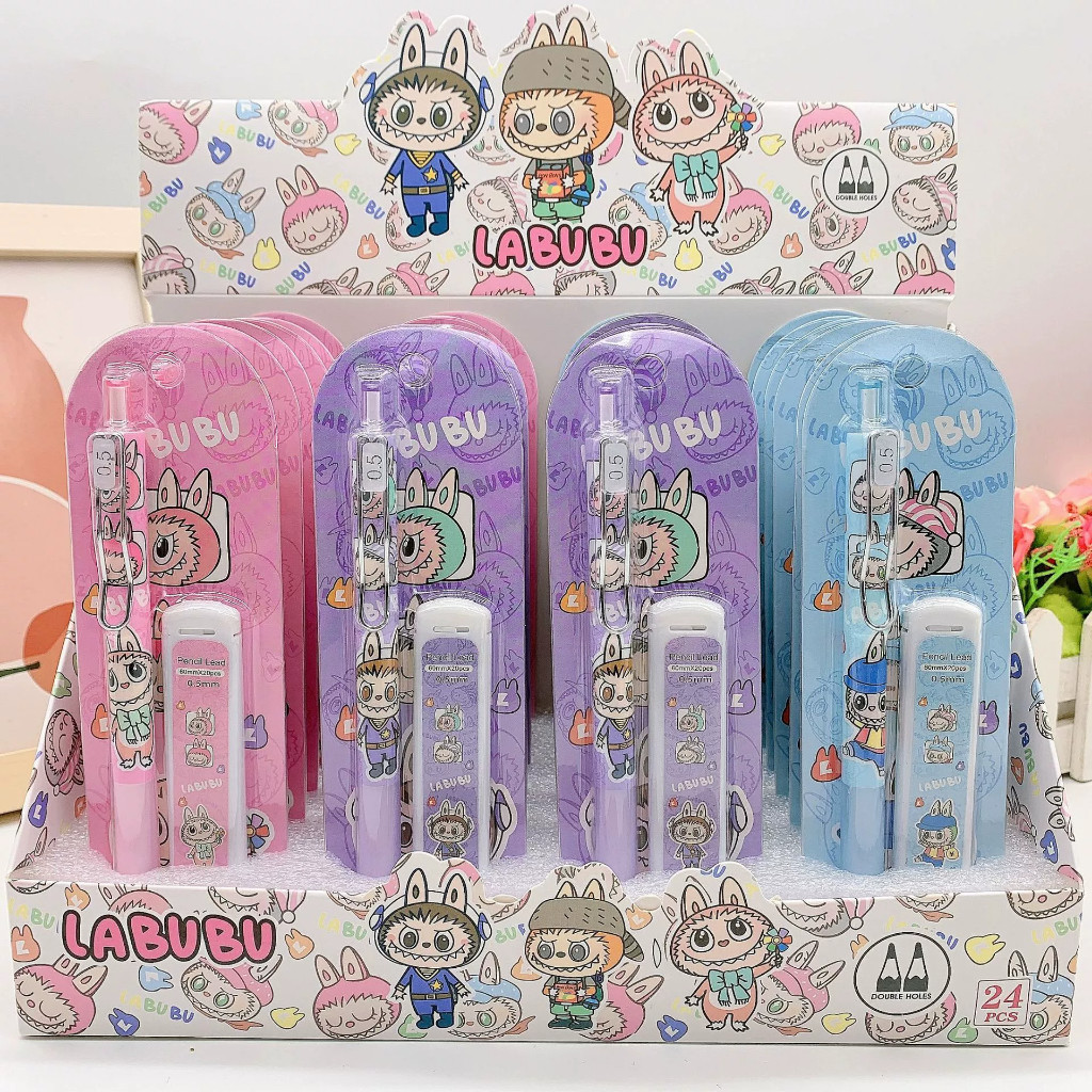 

Pensil mekanik 0.5 LABUBU Kartun / Mechanical pencil cute PLUS REFILL - GG0458