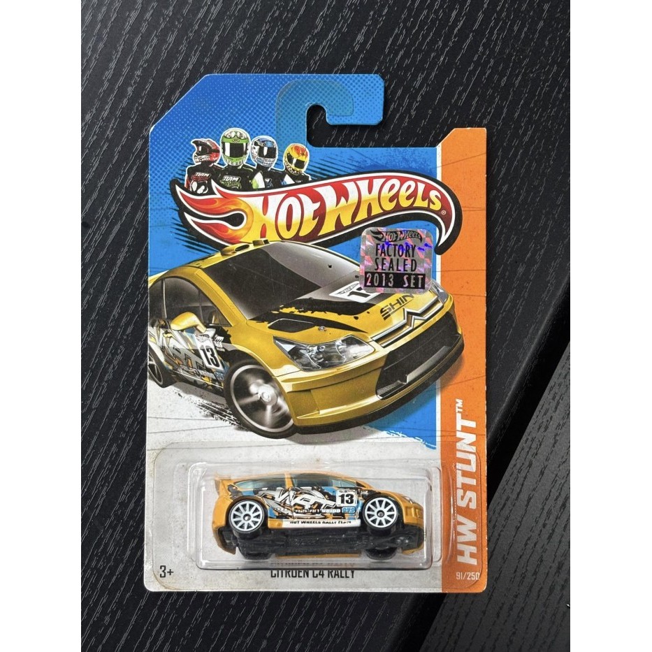 Hot Wheels Citroen C4 Rally Kuning CARD JELEK