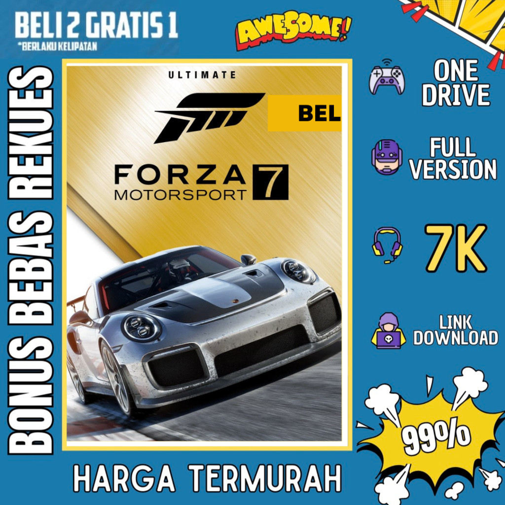 FORZA MOTORSPORT 7 ULTIMATE EDITION - GAME PC - GAME LAPTOP - PC GAMES - BELI 2 GRATIS 1 - ORIGINAL 