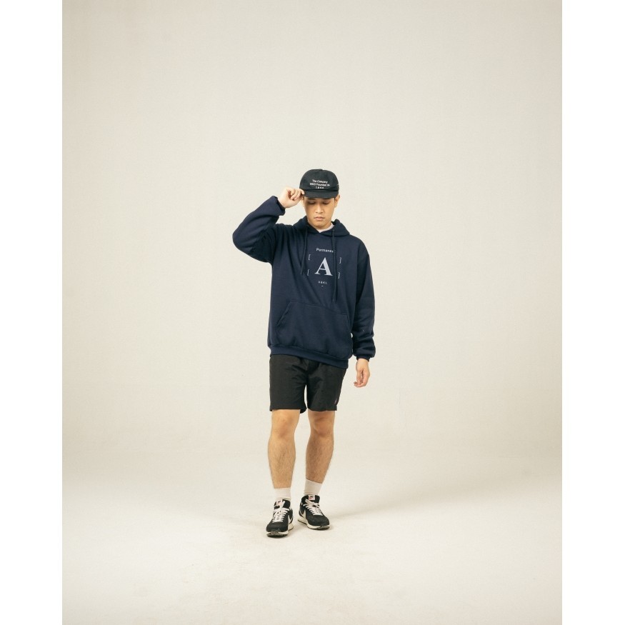 UNKL347 Jacket Hoodie Navy Model Simpel Bahan Fleece ORNA