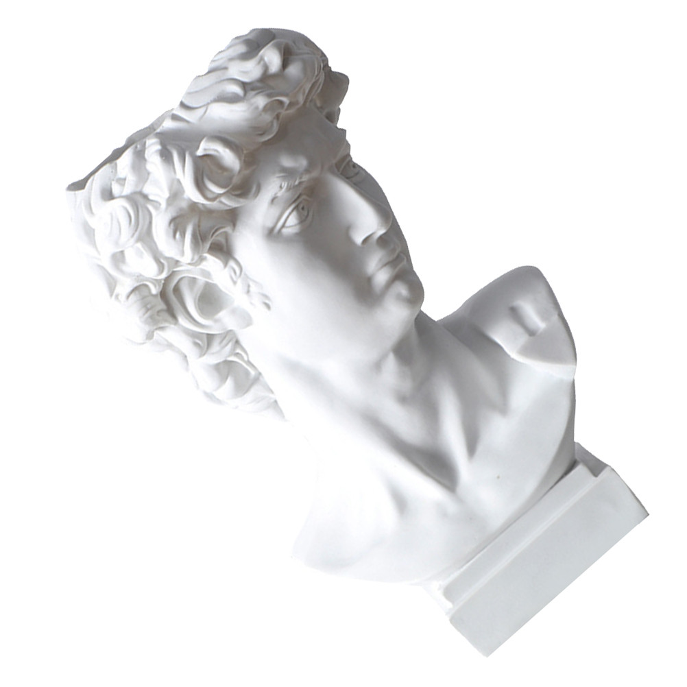 

David Funny Pen Holder Resin Plant Pot Succulent Bonsai Creative Container Statue Pots for Plants Lead Pencils