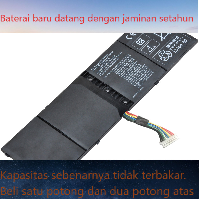 Baterai baru yang cocok untuk Acer ZRl ZRQ ZQK ZQI ZQY V7-582/582G/582PG baterai laptop