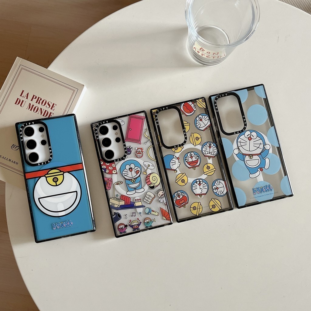 ч 【Doraemon】CASETIFY Transparent acrylic phone case suitable for Samsung Galaxy S24 Ultra S22 Ultra 