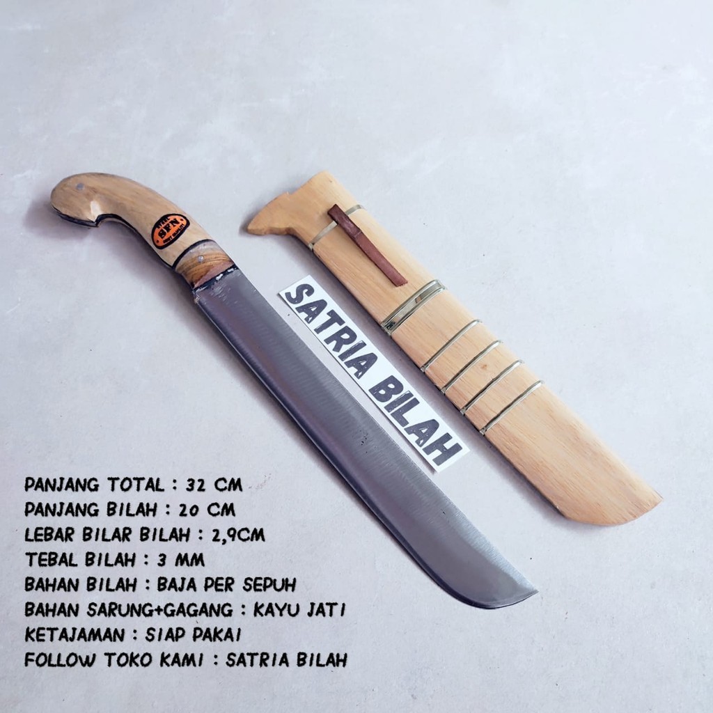 GOLOK Mini GOLOK Pemotong ranting pohon kecil Full Tank Kayu Jati