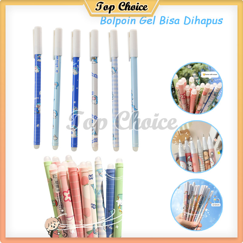 

Bolpoin Gel Bisa Dihapus / Motif Karakter Lucu Bolpoin Gel / Dihapus Bolpoin