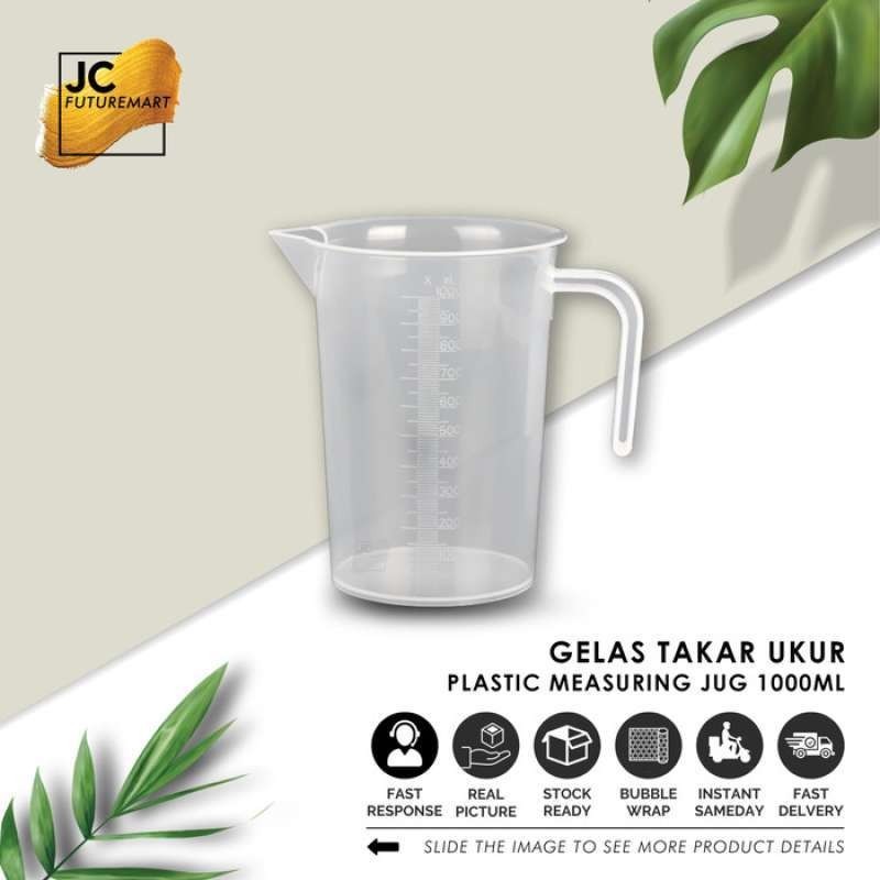 Gelas Takar Ukur Plastik 1 Liter [ 1000 Ml ] | Measuring Jug 1000Ml