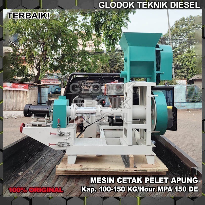 promo spesial ramdhan Mesin Cetak Pelet Apung Pembuat Pakan Pelet Ikan MAHKOTA MPA-150 DE Original T