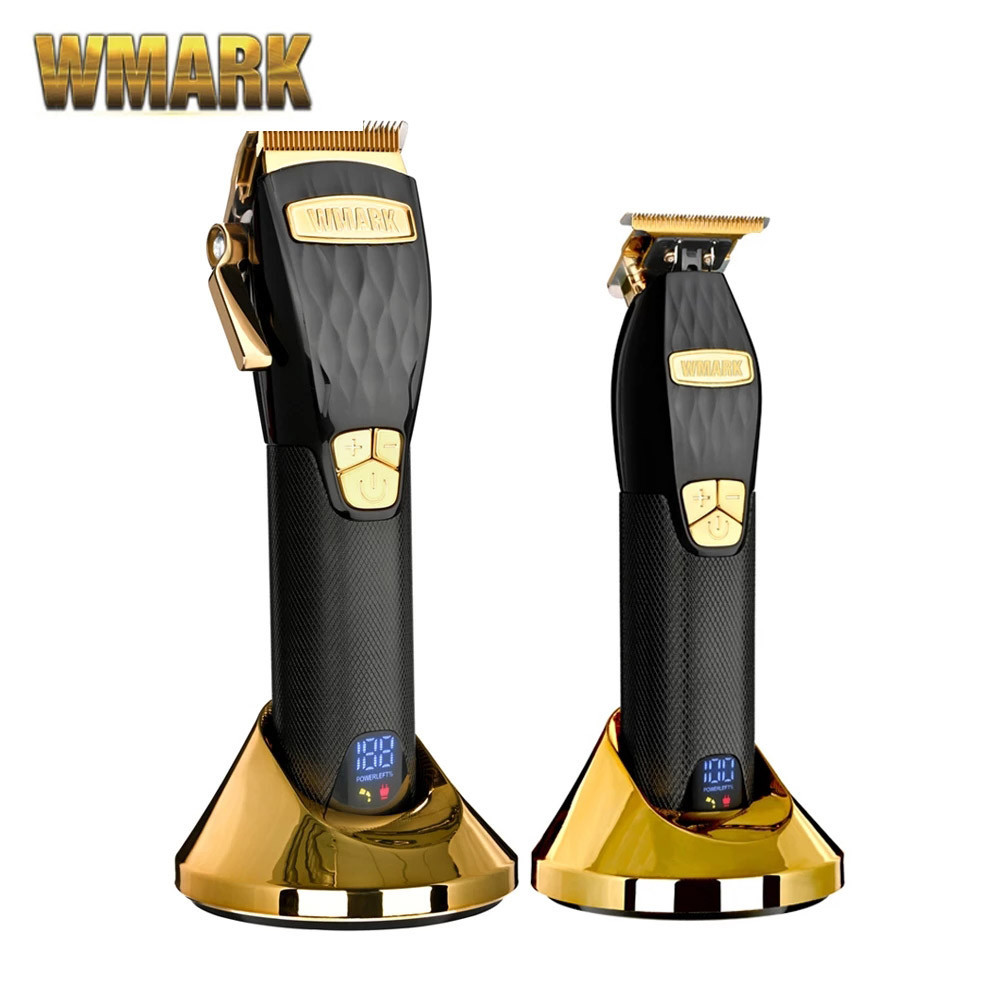 NEW WMARK NG-2032 2033 Cordless 5 Cutting Speed Hair Clipper  with LCD Display with Taper Blade Elec