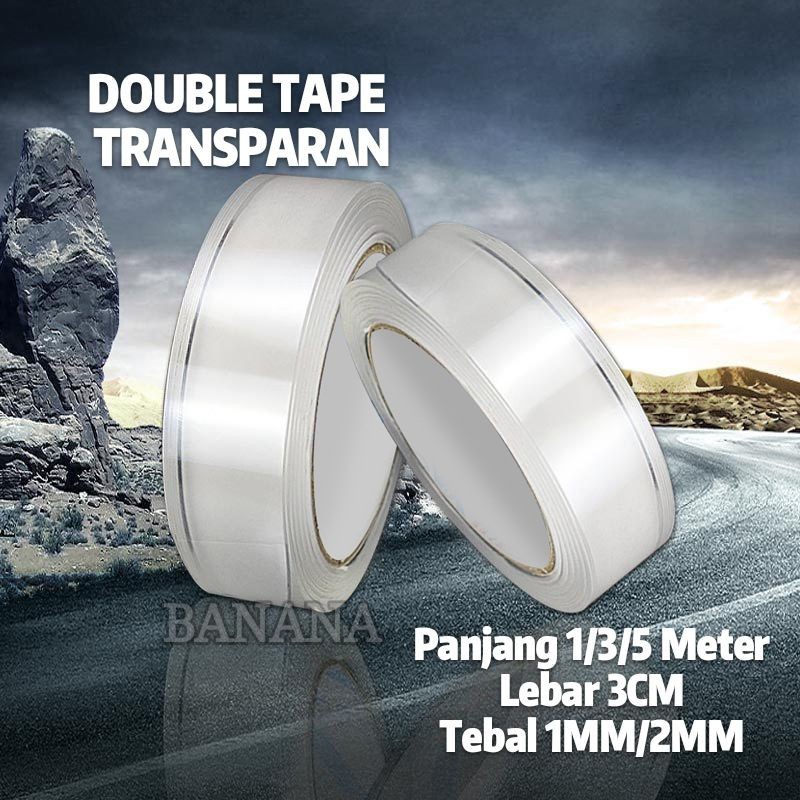 

[COD] [GROSIR]TAMPILAN BARU 1mmx1meter double tape ajaib lebar 3cm [BN]
