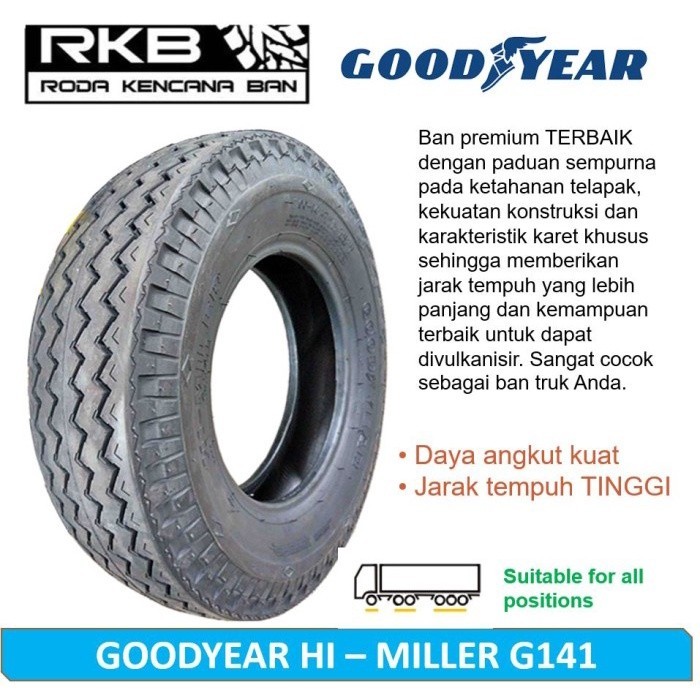 PROMO BAN TRUK ENGKEL 700 R16 Goodyear G141 HiMiller 7.00 x 16 14PR