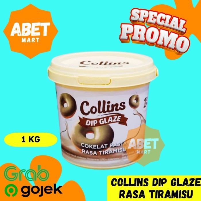 

Collins Dip Glaze Tiramisu 1Kg - 1 Kg Donat Donut Selai Topping Ember