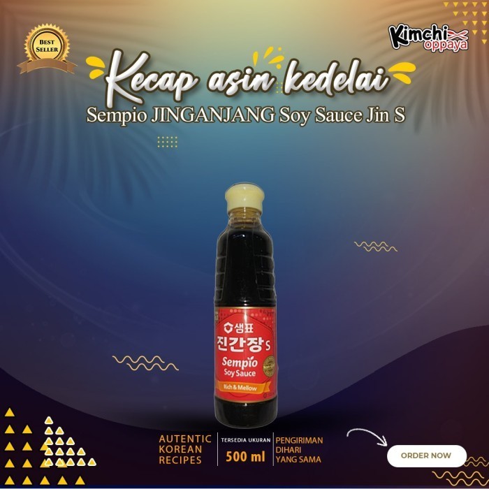 

Sempio JINGANJANG Soy Sauce Jin S Kecap Asin Kedelai Korea 500ml