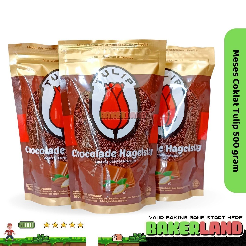 

Tulip meises Hagelslag 500 gr/ Meses Coklat Tulip / Meses Coklat 500gr / Coklat Butiran / Meses Coklat / Coklat Butir Tulip