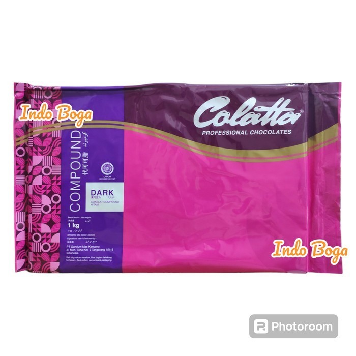 

KARTONAN colatta dark compound chocolate 1 kg isi 12 pcs per DUS