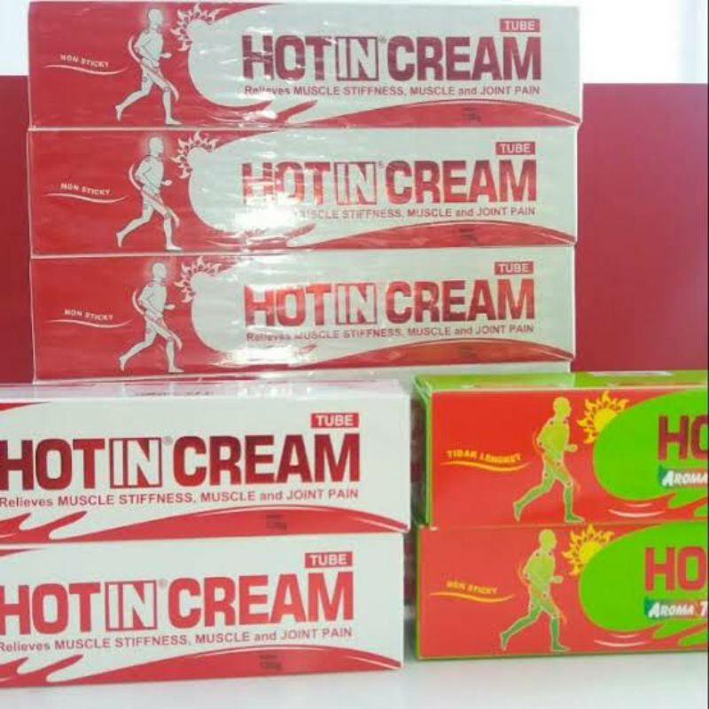 (ORIGINAL) Hot In Cream Kemasan Tube All Varian ( 120 gr / 60 gr ) / HOTIN DCL Krim Pegal Linu,Nyeri