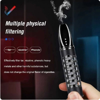 ✨BISA COD✨ -Pipa Asbak Portable Elektrik USB Lighter Car Ashtray Pipe Holder