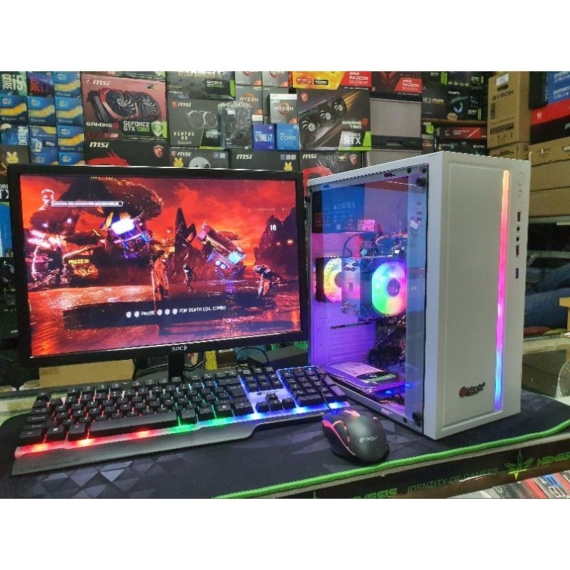 Pc gaming AMD A8 7600 4Core Ram 8GB Vga Radeon R7 Led 19inch hdmi