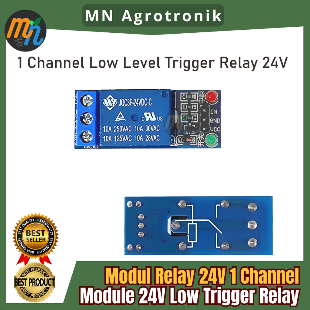 Relay 24V 1 Channel Relay Module 24V Low Trigger Relay